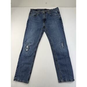 Levi’s 514 Straight Fit Jeans Men’s 34x32 Blue Denim Classic Straight Leg